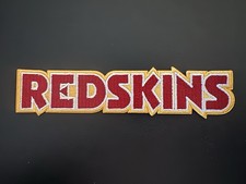 RETRO VINTAGE WASHINGTON REDSKINS ORIGINAL SCRIPT LOGO PATCH NEW-OLD STOCK 🏈 picture