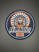 Illinois Fighting Illini Embroidered Iron On Patch picture