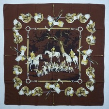 HERMES Paris Chasse a Courre Hugo Grykar Silk Scarf 31