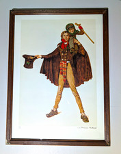 Norman Rockwell Tiny Tim Signed 200/200 Lithograph Custom Framed 27x36 COA picture
