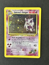Sabrina’s Gengar 14/132 Holo SWIRL Gym Heroes Pokemon 2000 picture