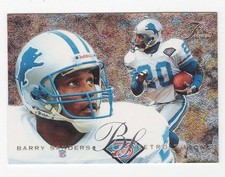 1995 Fleer BARRY SANDERS Flair Preview Insert Card #10 Detroit Lions picture