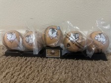 SF Giants Legends Collectors Series Baseball Chevron Set and Stand picture