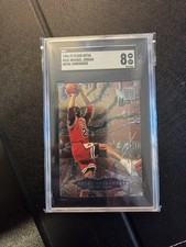 Fleer 1996-97 Metal Shredders Michael Jordan #241 Bulls SGC 8 picture