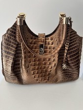 Brahmin Celia Top Handle Bag Hazelnut Melbourne Leather Satchel picture