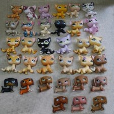 5pcs/lot Littlest Pet Shop toys LPS Random Cat Dachshund Dog Animal Figures New picture