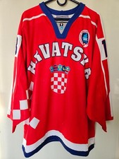CROATIA NATIONAL TEAM HRVATSKA - Jurica Franković - match worn Hockey jersey picture