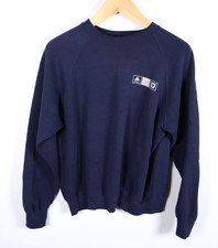 80s GM Delco Products Sweatshirt Adult Large Blue Raglan Sleeves General Motors picture