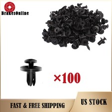 100Pcs Bumper Clips 6mm Auto Car Hole Fastener Fender Push Pin Plastic Rivets picture