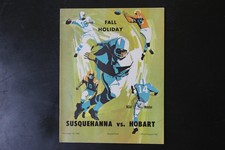 Vintage 1966 Susquehanna vs Hobart Football Program NCAA Magazine picture
