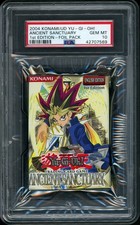 2004 Yu-Gi-Oh Ancient Sanctuary 1st Edition Foil Booster Pack PSA 10 GEM MINT picture