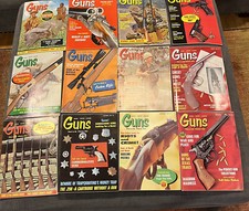 Vintage 1966 GUNS Magazine Lot of 12  Complete Year Hunting Shooting Adventure picture