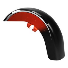 Front Fender Fit For Harley Touring 2014-2024 19 Sunset Orange/Sunset Black Fade picture