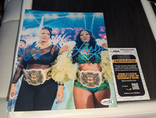 NIA JAX & LASH LEGEND  WWE The Irresistible Force SIGNED 8X10 PHOTO JSA COA picture
