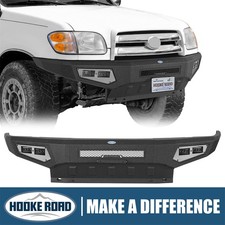 Hooke Road Front Bumper w/ Skid Plate & LED Lights Fit 2000-2006 Toyota Tundra picture