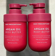 2x BODY PRESCRIPTIONS ~ ARGAN OIL Nourishing Replenishing BODY BUTTER All Skins picture
