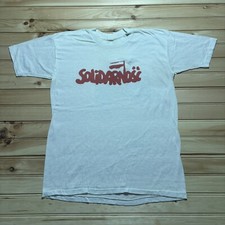 Vintage Solidarnosc Polish Trade Union Solidarity Movement Shirt New All Size picture