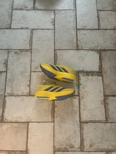 Adidas ADIZERO EVO SL Woven Yellow Royal Blue KK3673 Authentic Mens NEW OPEN BOX picture