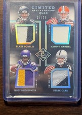 2014 Panini Limited - Limited Partnerships Quad Materials #LP4-QB /25 (MEM, RC) picture