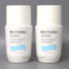 2 PACK Biotherm  Lait Corporel Le Deodorant Roll-On Antiperspirant 75ml/2.53oz picture