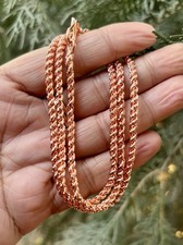 24 inch Pure Copper Thick Rope Chain Necklace, Healing Copper Jewelry, Spiritual picture