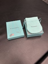 Tiffany Pink Double Heart Tag Pendant in Silver, Mini picture