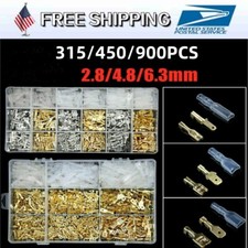 2.8/4.8/6.3mm M&F Spade Terminals Electrical Wire Crimp Connectors 315/900x Kit picture