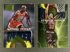 1996-97 Skybox Premium - Thunder and Lightning Michael Jordan Pippen picture