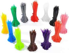 1200 Pcs Mixed Colored Zip Ties, 4 Inch Multicolor Self-Locking Nylon Cable Zip picture