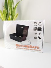 Small Portable Steel Safe Lock Box 4-Digit Combination Security Cable. picture