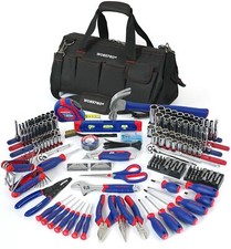 WORKPRO 322PCS Mechanics Tool Sets Kit Socket Ratchet 6-Point Repair Tool W/ Bag picture