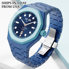 Bioceramics Band Case Mod Kit For Swatch x AP Royal Pop Integrated Link Bracelet picture