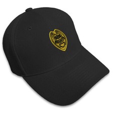 Baseball Cap Security Badge Gold Logo Embroidery Dad Hats for Men & Women 1 Size picture