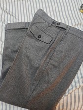Drake's Gray Merino Wool Games Trouser SIze 34 picture