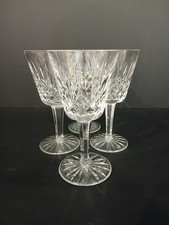 Set of 4 Waterford Crystal Lismore Claret Wine Glasses 5-7/8” Tall Ireland picture
