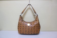 100% Authentic MCM Visetos Cognac Medium  Shoulder Bag picture