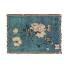floral branch in blue (52by37) picture