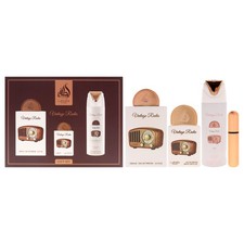 Pride-Vintage Radio by Lattafa for Unisex-3 Pc Gift Set picture