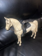RARE Vintage White Breyer Western 1950’s Horse With Saddle picture