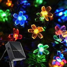 50LED Solar String Light Outdoor Waterproof Flower Fairy Lights for Garden Fence picture