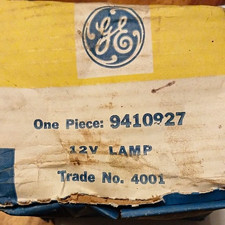 Ge 12v Lamp No. 4001 Sealed Bulb New Old Stock Vintage picture