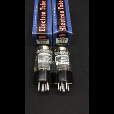 NOS Matched Pair Mullard 5AR4 GZ34 f32 4 Notch RECTIFIER Vacuum Tubes 11.1274 picture
