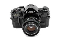 Canon A-1 A1 Film Camera with Canon 50mm f/1.8 or f/2.0 Lens - Very Good picture