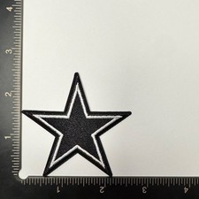 Dallas Cowboys Black Iron/Sew On Embroidered Patch picture