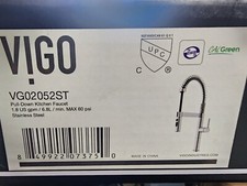 Vigo VG02052 Edison 1.8 GPM 1 Hole Pre-Rinse Pull Down Kitchen - Stainless Steel picture