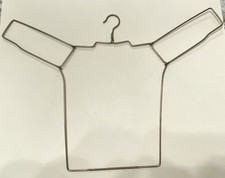 VINTAGE ANTIQUE J.B. TIMBERLAKE & SONS CHILD WIRE HANGER STRETCHER FOLDING ARMS picture