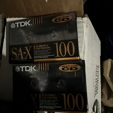  2 TDK SA-X100 BLANK Casstte Tape Best for CD Recording NEW picture