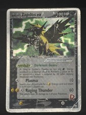 Rocket's Zapdos ex 106/109 Team Rocket Returns Holo Rare Pokemon Card - Damaged picture