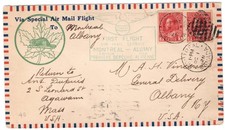 Canada FFC 1928 Montreal - Albany.Admiral #138 Imperf Pair picture