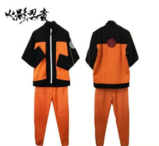 Anime Naruto Uzumaki Cosplay Costume Complete Outfit picture